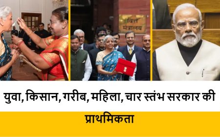 युवा, किसान, गरीब, महिला, चार स्तंभ सरकार की प्राथमिकता