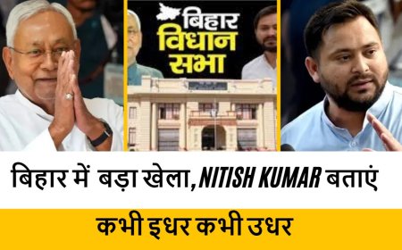 बिहार में बड़ा खेला, Nitish Kumar बताएं कभी इधर कभी उधर