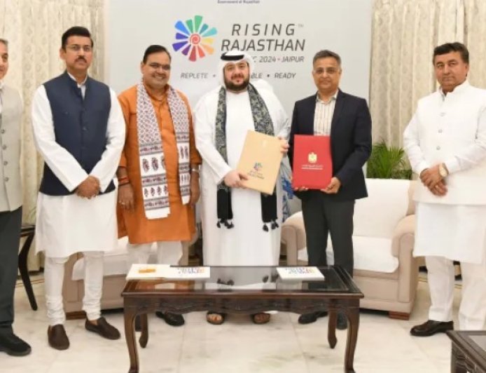 मुख्यमंत्री भजनलाल शर्मा के साथ यूएई के निवेश मंत्री की महत्वपूर्ण बैठक