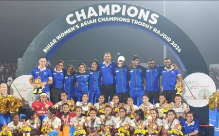 भारत महिला एशियन हॉकी चैंपियन BIHAR WOMEN'S ASIAN GUDIYA ONS TROPHY RAJGIR 2024 GUDT