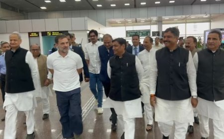 शादी में शामिल होने जयपुर पहुंचे राहुल