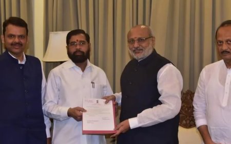 एकनाथ शिंदे ने मुख्यमंत्री पद से दिया इस्तीफा