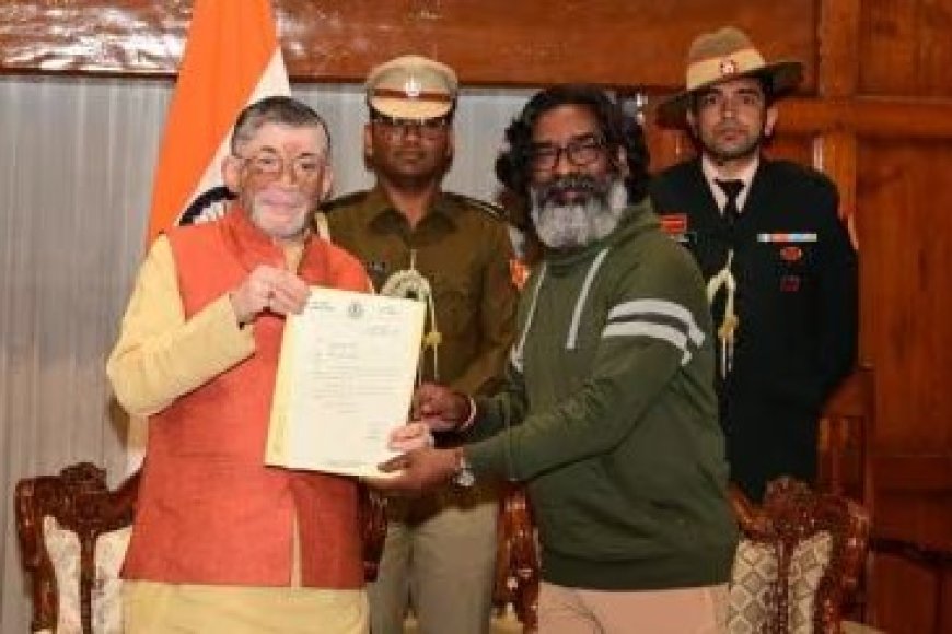 हेमंत सोरेन 28 को लेंगे मुख्यमंत्री पद की शपथ विधायक दल के नेता चुने गए हेमंत सोरेन रांची।