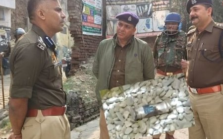 पाकिस्तान मेड 9 एमएम के 2 मिसफायर और 1 खोखा मिला संभल में पाकिस्तानी कारतूस