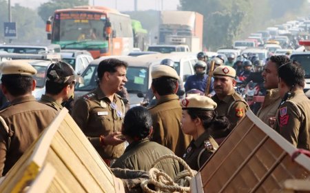 नोएडा में किसानों की पुलिस से धक्का-मुक्की हुई दलित प्रेरणा स्थल पर धरने पर बैठे किसानों को जबरन उठाया, रोडवेज बसों से लुकसर जेल ले जाया गया