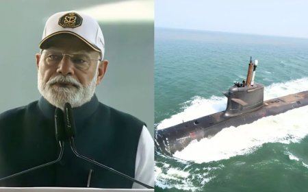 प्रधानमंत्री मोदी ने मुंबई के नौसेना डॉकयार्ड में दो युद्धपोतों