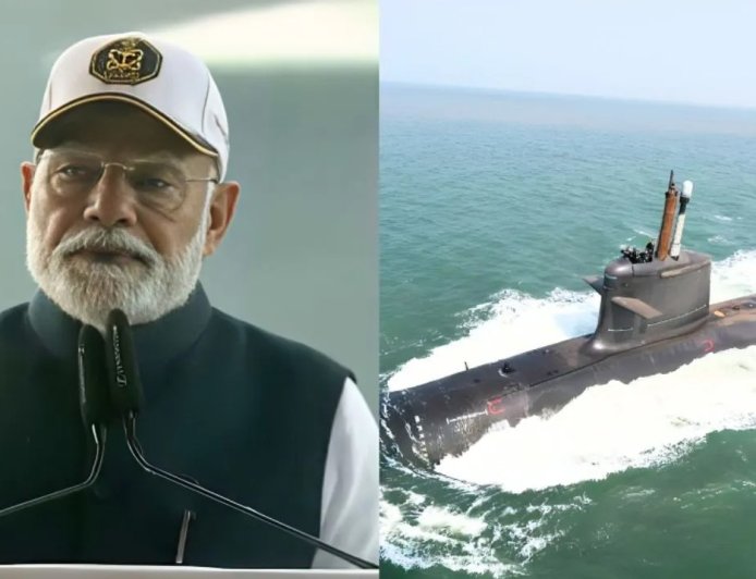 प्रधानमंत्री मोदी ने मुंबई के नौसेना डॉकयार्ड में दो युद्धपोतों