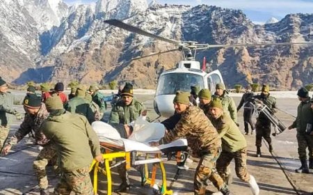 उत्तराखंड हिमस्खलन में 4 श्रमिकों की मौत, पांच की तलाश जारी