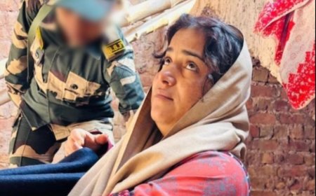 बीएसएफ ने बॉर्डर पर भारतीय क्षेत्र में घुसी पाकिस्तानी महिला को पकड़ा