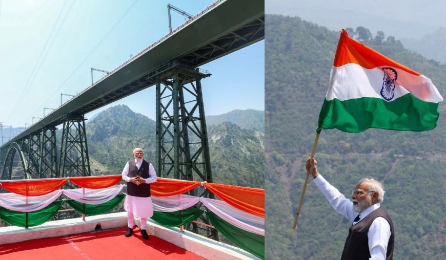 प्रधानमंत्री नरेंद्र मोदी ने जम्मू-कश्मीर में चिनाब नदी पर