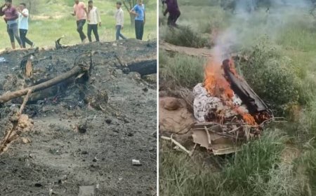 चूरू में वायुसेना का फाइटर प्लेन जगुआर क्रैश