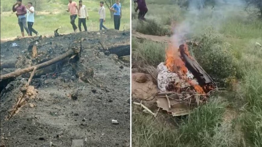 चूरू में वायुसेना का फाइटर प्लेन जगुआर क्रैश