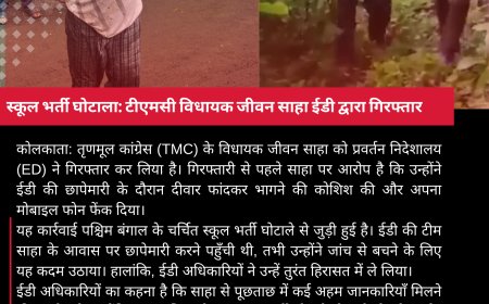 स्कूल भर्ती घोटाला: टीएमसी विधायक जीवन साहा ईडी द्वारा गिरफ्तार