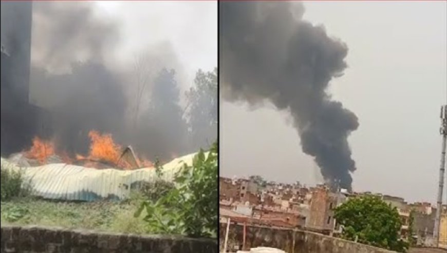 दिल्ली में सांसद अपार्टमेंट में आग: बीडी रोड स्थित कावेरी अपार्टमेंट में मची अफरा-तफरी