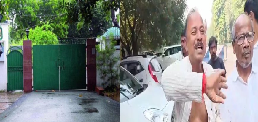राबड़ी आवास के बाहर नेता ने फाड़ा कुर्ता, कहा— टिकट के लिए ₹2.70 करोड़ मांगे गए