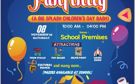 एकलव्य पब्लिक स्कूल में 8 नवंबर को “Funfinity” – बच्चों के लिए मस्ती, धमाल और अनंत आनंद का महासमर!