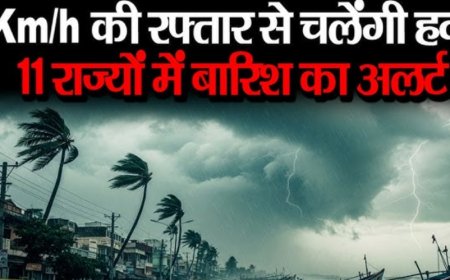 मौसम का बड़ा अलर्ट: देश के 22 राज्यों में भारी बारिश, आंधी और ओलावृष्टि की चेतावनी
