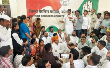 कोटा: कांग्रेस बैठक में गुटबाजी खुलकर आई सामने, ‘संगठन बढ़ाओ’ अभियान के दौरान हंगामा