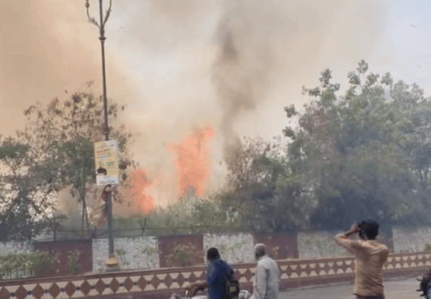 कोटा में आग की बढ़ती घटनाएं: एयरपोर्ट परिसर से लेकर ऐतिहासिक पेड़ तक, गर्मी बनी बड़ी वजह
